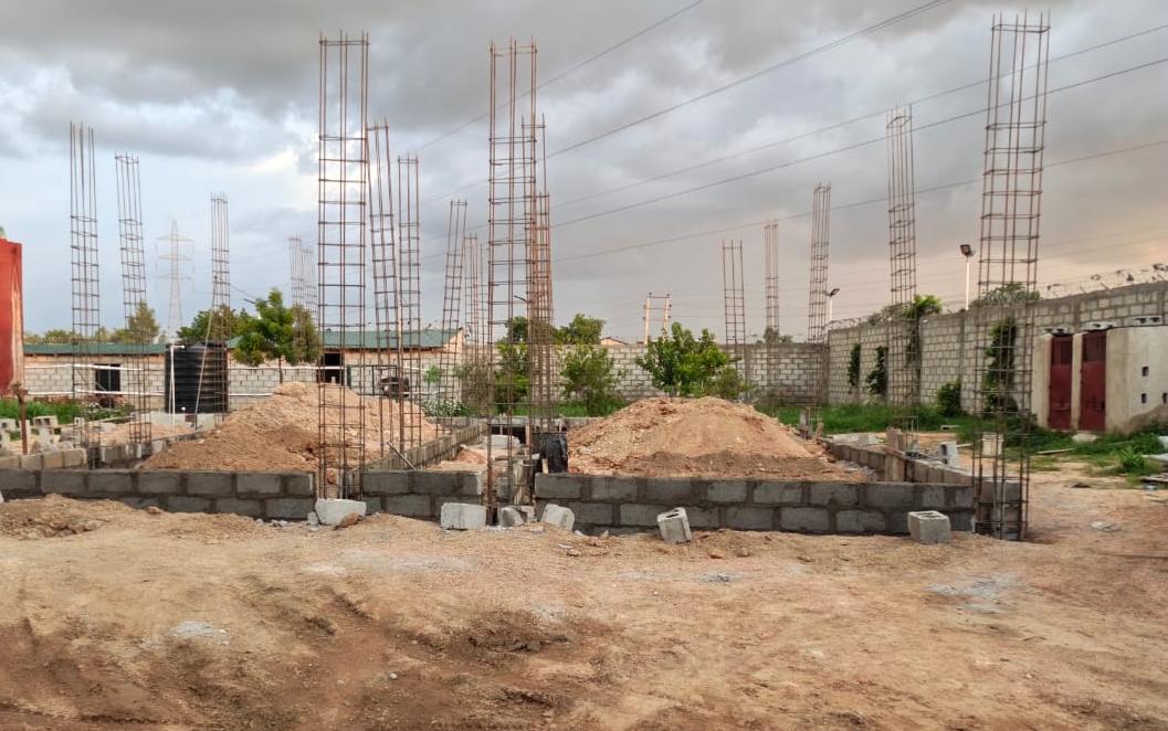 Active construction site