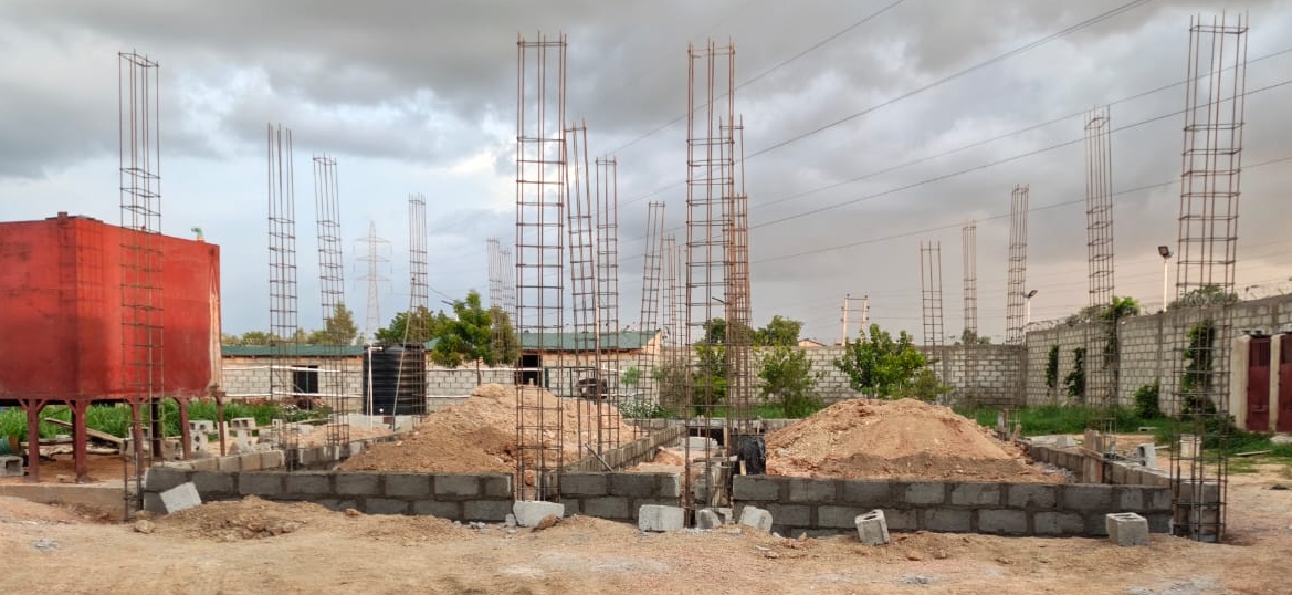 Foundation construction site